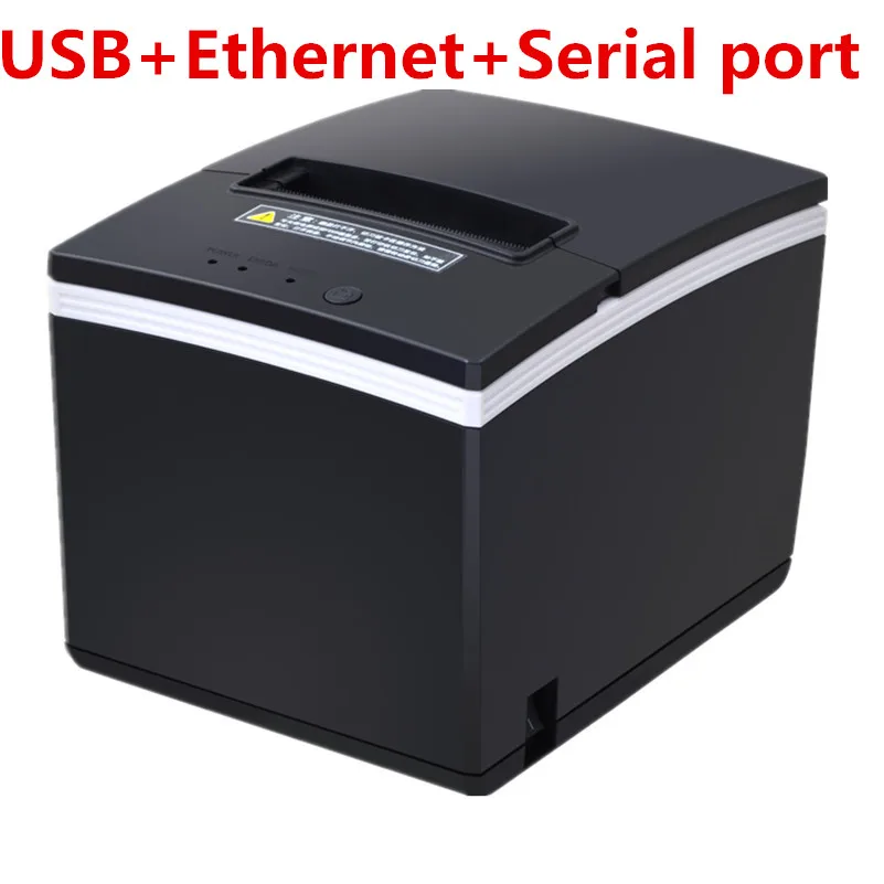 USB Ethernet Sériové Tri Porty Sú Integrované V Jednom Tlačiareň 80 mm Tepelná POS Tlač Prijatia Zákona Automatické Rezanie Obrázok 4