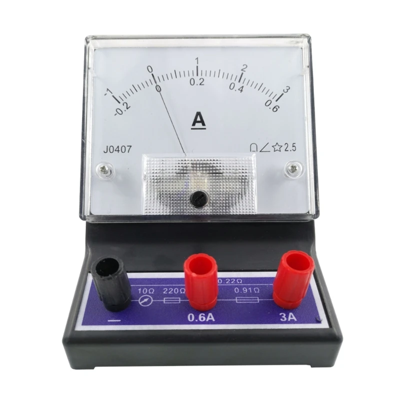 Galvanometer DC Analógový Ciferník Panel Analógový Ampér Meter pre Študentov, Laboratóriá, Školské Triedy Merací Prístroj Ampér Senzor Obrázok 4