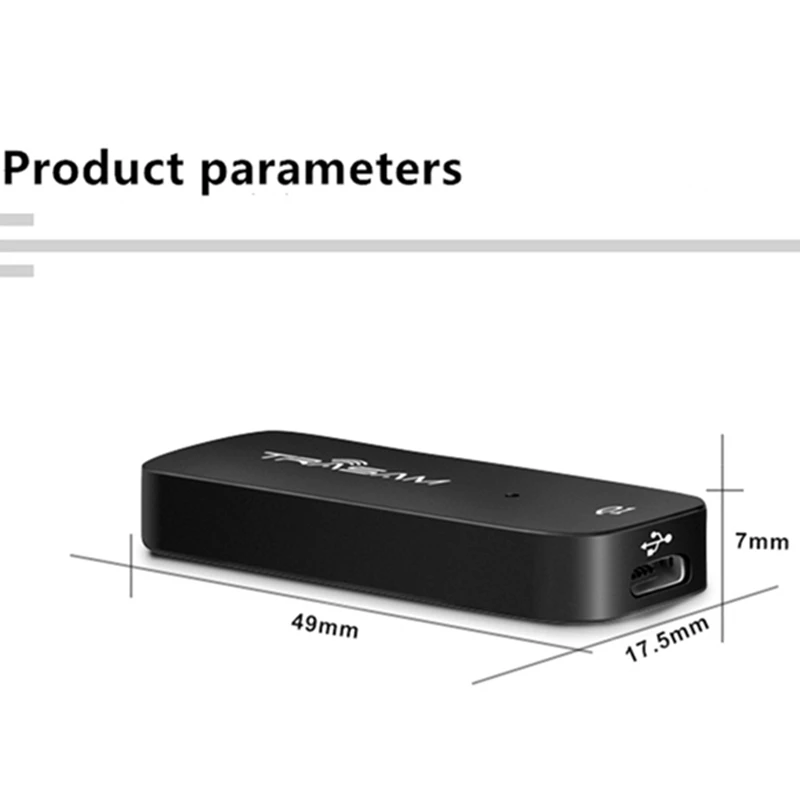 HOT PREDAJ TRASAM Q1 Prenosný Slúchadlový Zosilňovač Mini HIFI Slúchadlá Zosilňovače 192Khz USB C Do 3,5 Mm DAC Prevodník AMP Pre Typ-C Obrázok 4