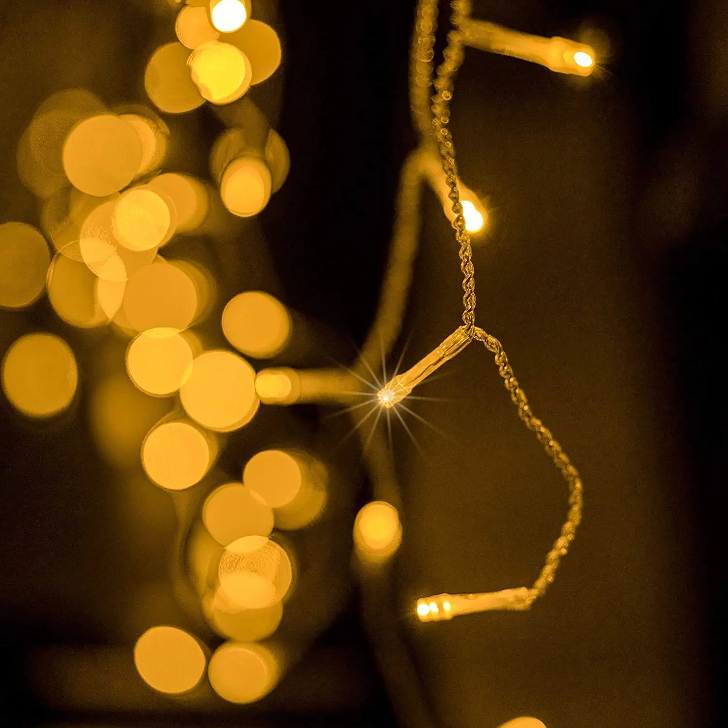 Nový Rok 2023 Domova Vlkovcový Led Cencúľ Opony Svetlá, Vianočné Dekorácie Časti 0.5/0.6/0.7 M Plug-Prevádzkované Obrázok 1