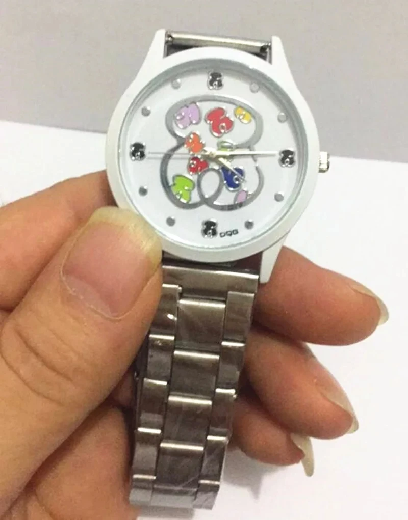 Ženy Sledovať Relojes Mujer Nové Luxusné Značky Medveď Módne Kovové Oká, Nerezové Náramkové hodinky Quartz zegarki meskie Relogio Feminino Obrázok 5
