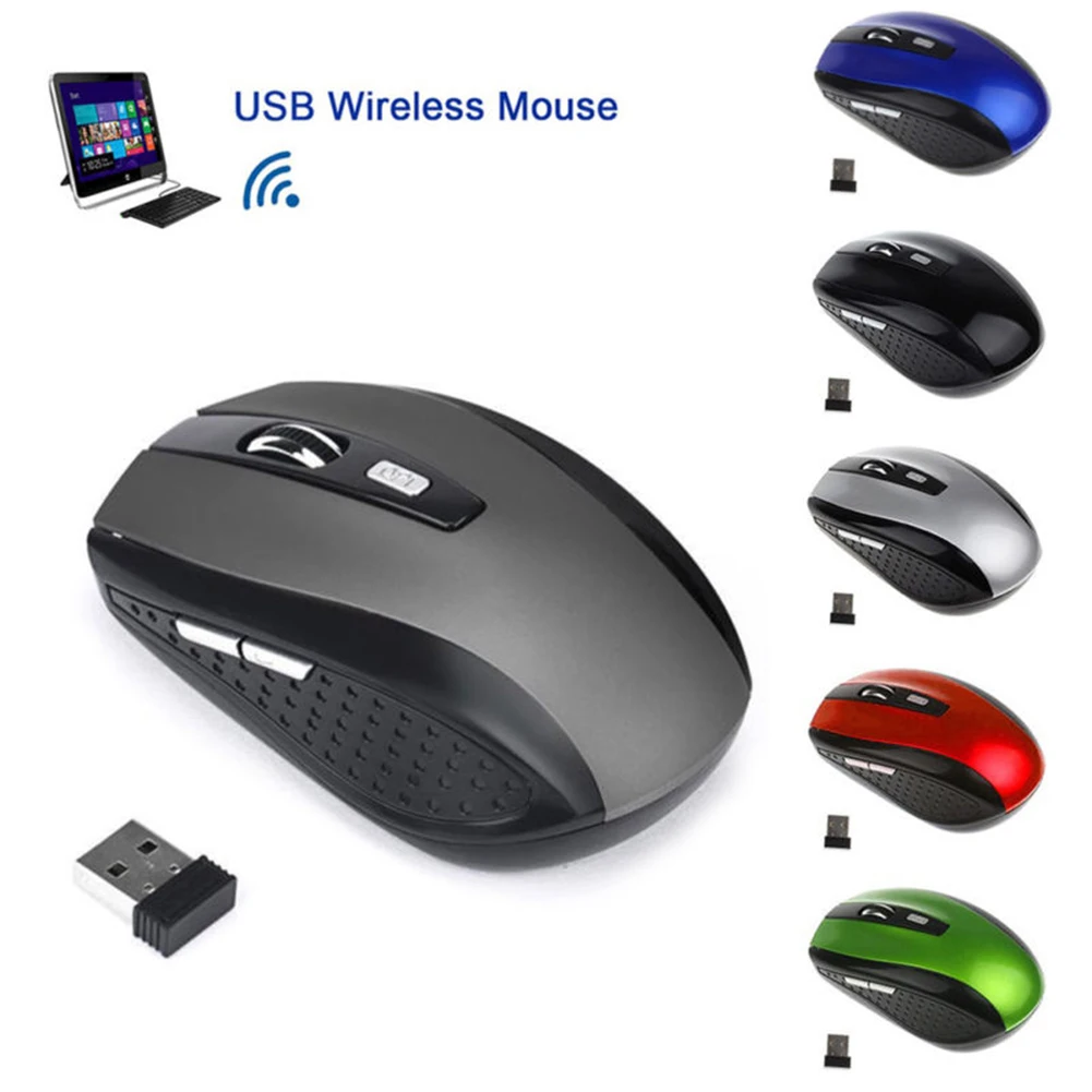 Bezdrôtové Herné Myšou 1200DPI 2.4 GHz Optická USB Prijímač Myši pre PC, Notebook, Bezdrôtová Počítačová Myš Obrázok 1