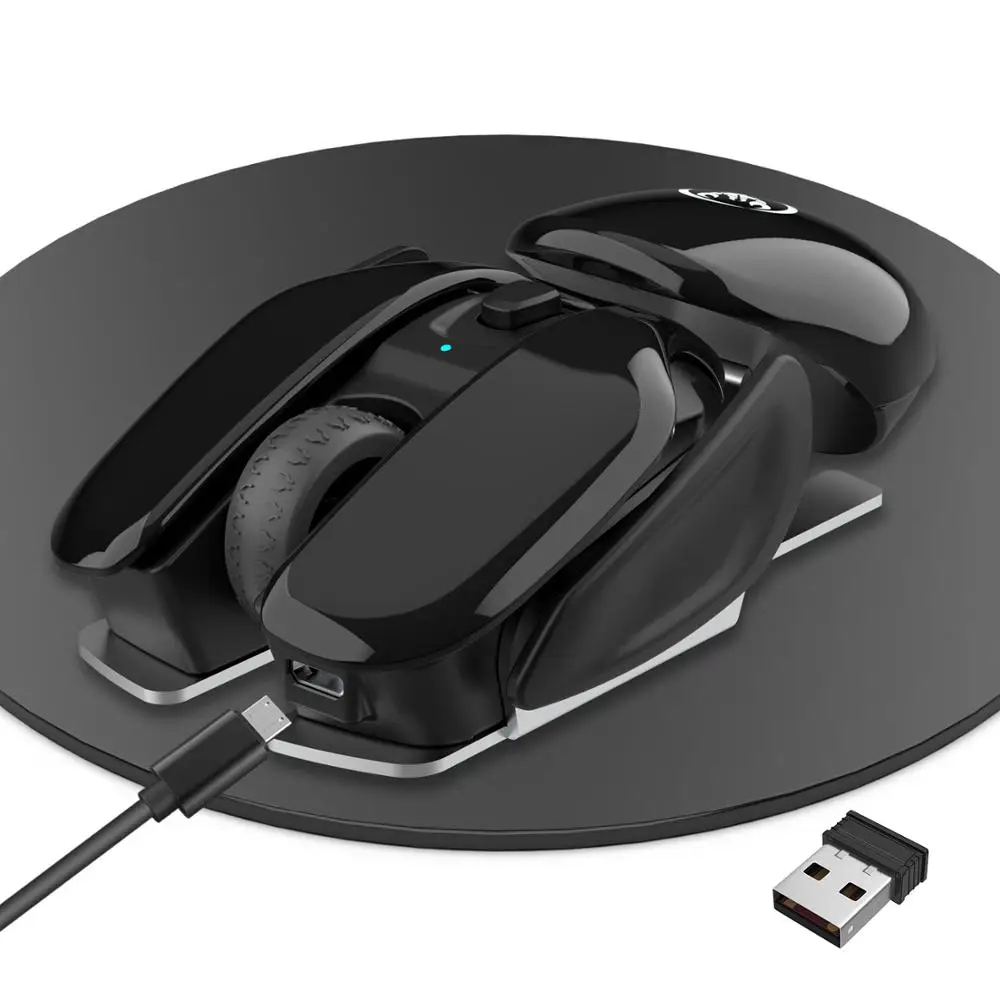 T37 Wireless Mouse USB1600dpi Nabíjateľná Office Myš USB 2.4 G Optická Myš, Ergonomická Myš pre Notebook Ploche Spánku Obrázok 3