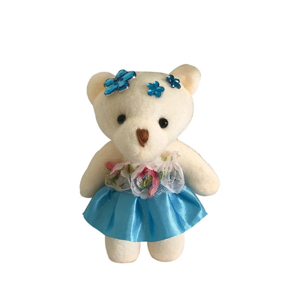 13 CM Diamond teddy Bear plyšové hračky svadobné hodiť bábika dovolenku dar cartoon bábika veľkoobchod Obrázok 1