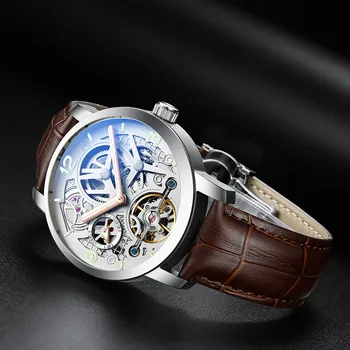 AILANG čas luxusné značky hodiniek najlepšie automatické mechanické hodinky mužov plnej ocele business športové vodotesné hodinky Mužské hodinky 1