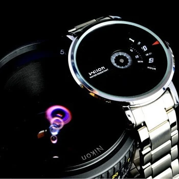 módne značky CHINO WILON náramkové hodinky kolesa dial pánske quartz Hodinky z nerezovej ocele športové hodinky biela čierna 5112502Q 1