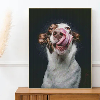 5D DIY Diamond Maľovanie Auta zvierat Legrační Karikatúra psa Buldog Plný Štvorcové a Okrúhle výšivky mozaiky Cross stitch Farby domova 2