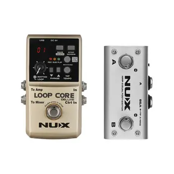Nux Slučky Core Gitaru Deluxe Efekt Pedál Looper Elektrická Gitara Procesor Pedalboard Gitarové Časti 8H 40 Bubon True Bypass 1