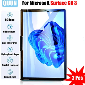Tablet skla pre Microsoft Surface Ísť 3 2021 Tvrdeného film All-inclusive chránič obrazovky kalenie crack odolný 2 Ks