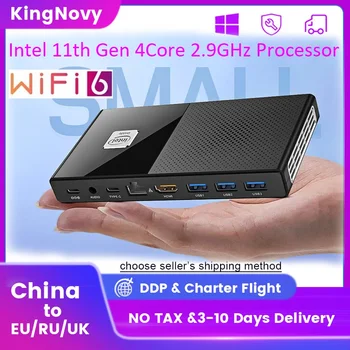 Kingnovy M6 11. Gen Intel Mini PC Windows 11 N6000 8/16GB DDR4 2933MHz NVMe Office Počítač 2500M LAN HD2.0 4K@60Hz WiFi6 BT5.2 1