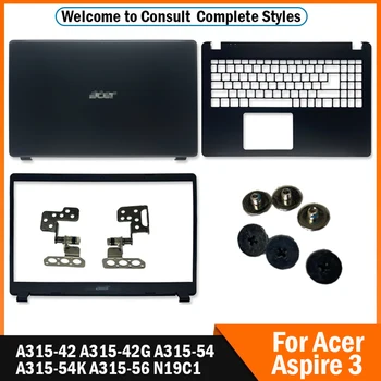 Pre Acer Aspire 3 A315-42 A315-42G A315-54 A315-54K A315-56 N19C1 Nový Notebook, LCD Zadný Kryt/Predný Rám Top Case Black 15.6 Palce