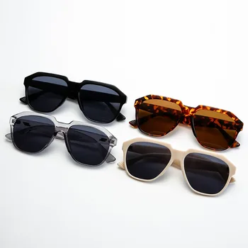 Vintage Muži Okuliare Trendov Produkt 2022 Retro Námestie Leopard Ženy Fashion Okuliare Oculos de sol masculino Štýlové 2
