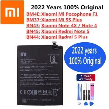2022 Rokov xiao Originálne Batérie Pre Xiao Mi 5S Plus Poznámka 4X / 4 Redmi 5 Plus Poznámka 5 Note5 MI Pocophone F1 Batérie Telefónu