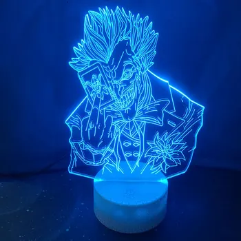 Joker Obrázok 3D stolná Lampa Dieťa LED Dotykový 7 Farby Nočné Svetlo Domova na Vianoce Deti Darček