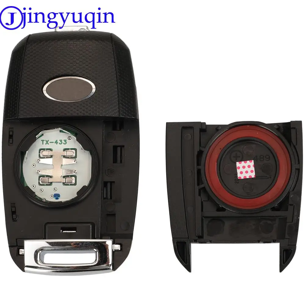 jingyuqin 3 Tlačidlo Flip Skladacie Diaľkové Auto Kľúč Pre Kia Sportage (10/2013 - 12/2015) 433mhz s ID46 Transpondér Čip Obrázok 3
