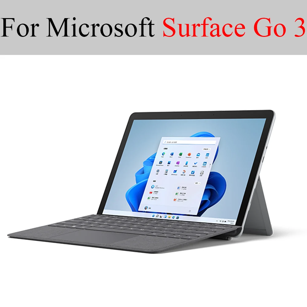 Tablet skla pre Microsoft Surface Ísť 3 2021 Tvrdeného film All-inclusive chránič obrazovky kalenie crack odolný 2 Ks Obrázok 5