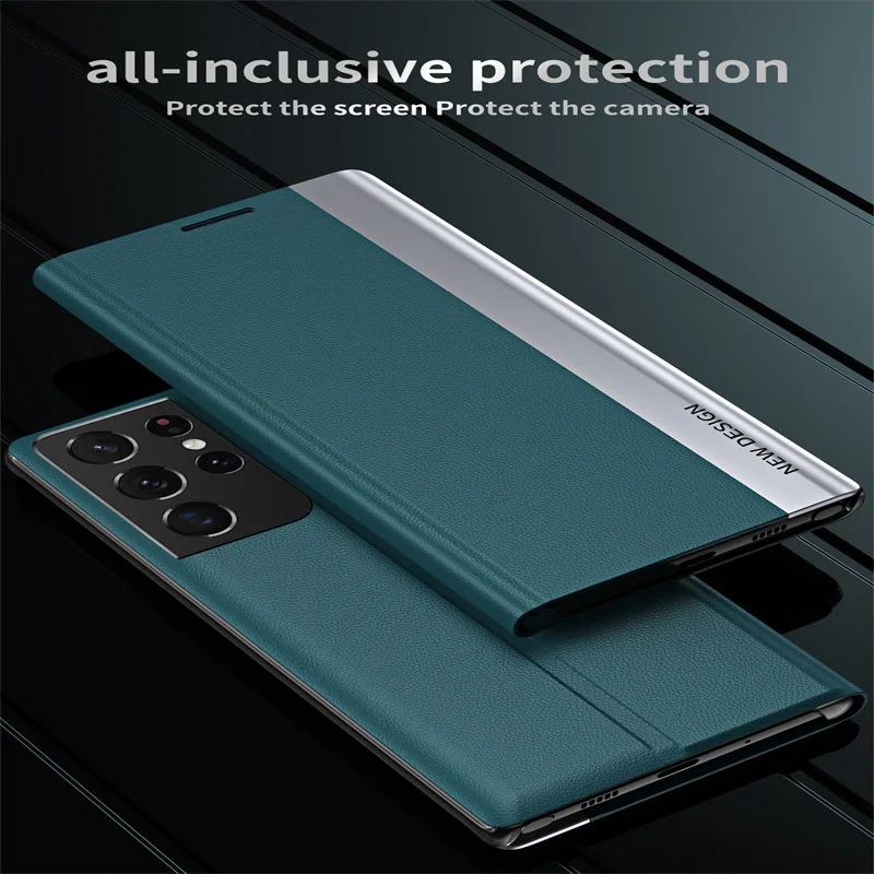 6D elektrolyticky pokrývajú Magnetické flip Telefón puzdro pre Samsung Galaxy Note 9 10 20 Peňaženky držiteľa flip Cover, pre Galaxy S21 S20 Ultra Prípade Obrázok 4