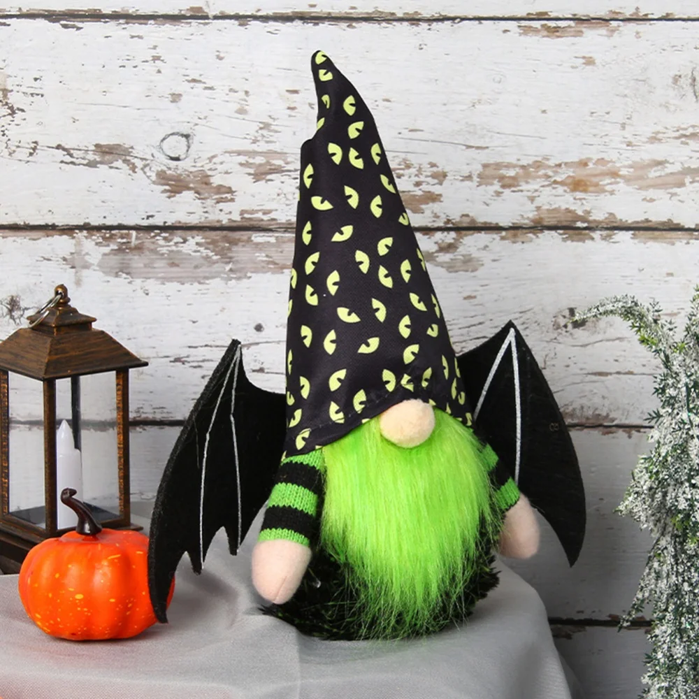 Halloween Bat Oblečenie pre Bábiku Ručné Pán a Pani Plnené Čarodejnice Bábika Pre Halloween Jeseň Zber Dovolenku Stola Domov Ozdoby Obrázok 1