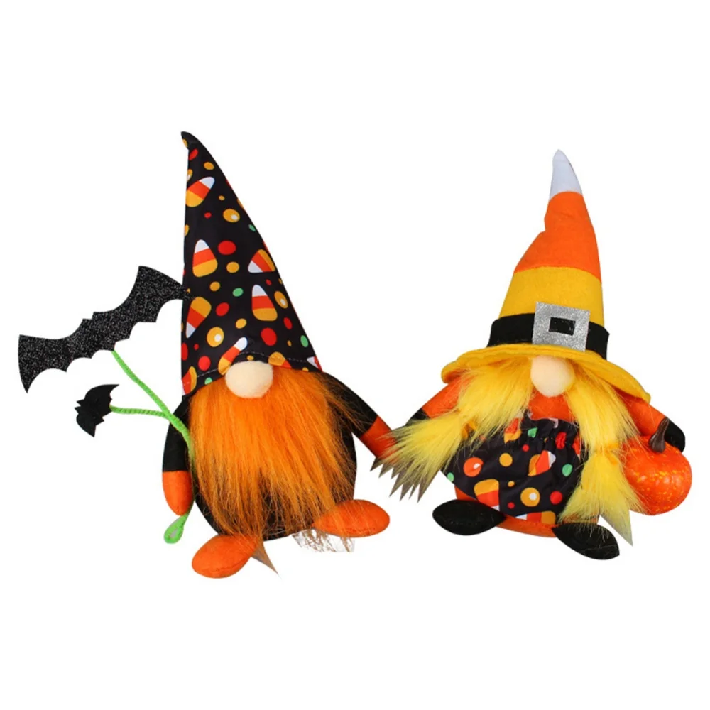 Halloween Bat Oblečenie pre Bábiku Ručné Pán a Pani Plnené Čarodejnice Bábika Pre Halloween Jeseň Zber Dovolenku Stola Domov Ozdoby Obrázok 3