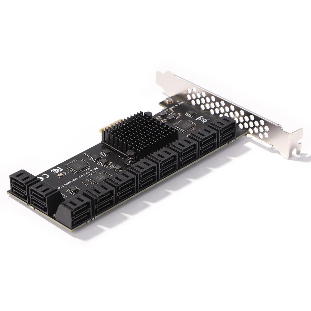 20 Port SA3112J PCIE Adaptér 20 Port PCI-Express X1 na SATA 3.0 Radič Rozširujúca Karta 6Gbps Vysokej Rýchlosti pre Stolné PC Obrázok 4